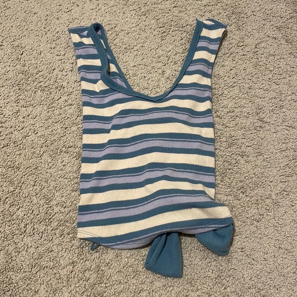 Free people open back shirt